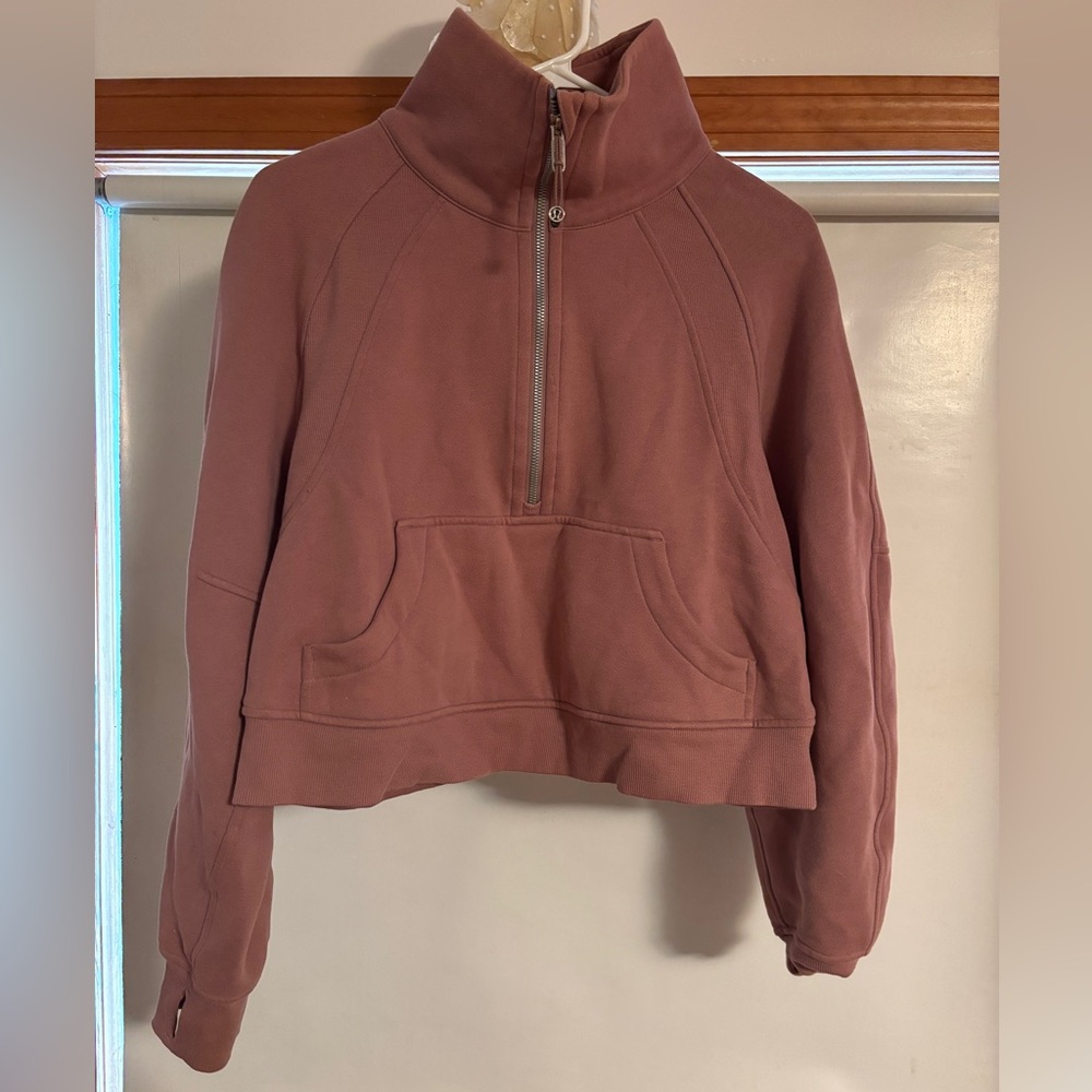 lululemon scuba funnel neck half zip